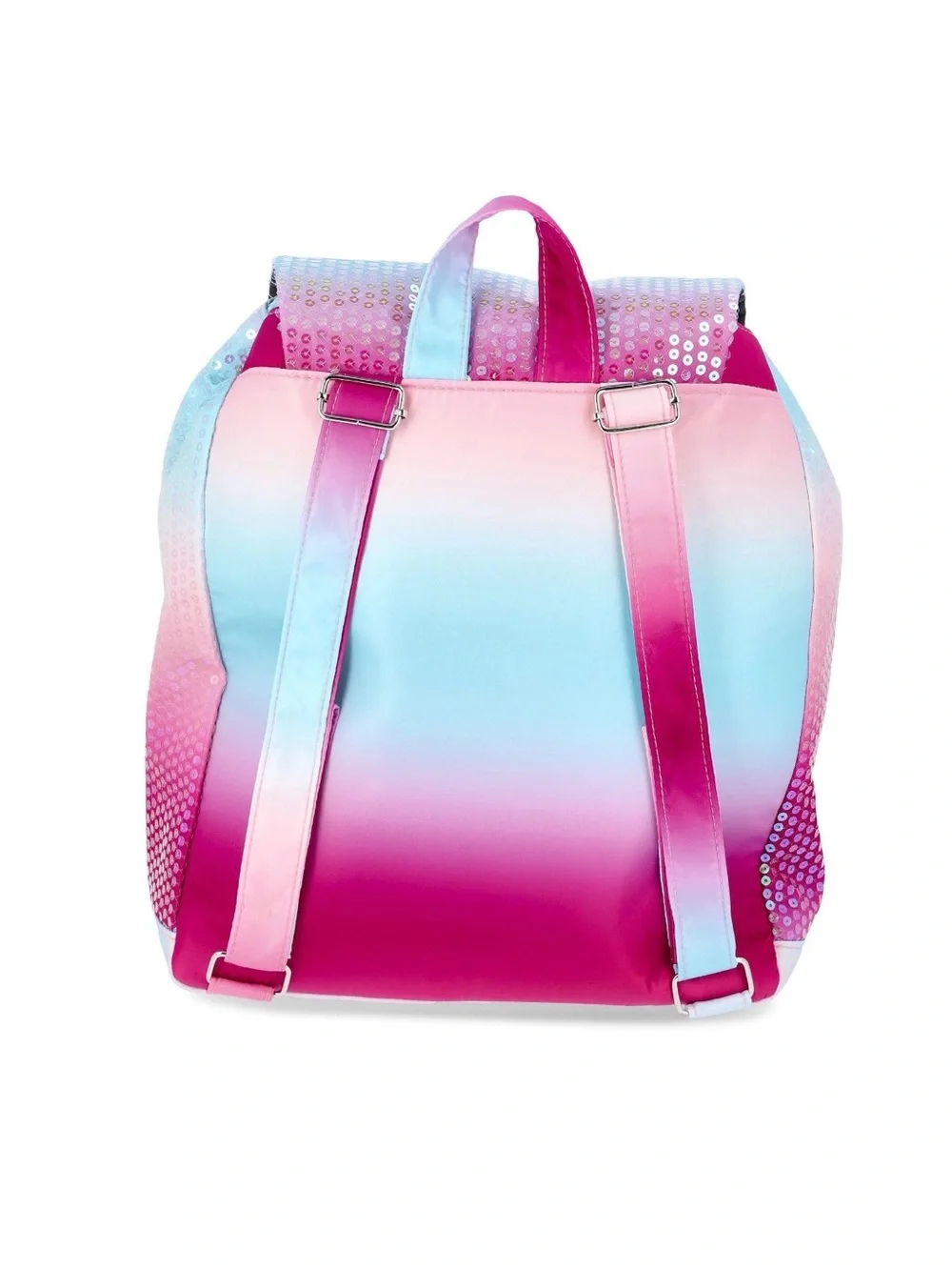 Justice Sequin Ombre Backpack - Pink Purple Blue